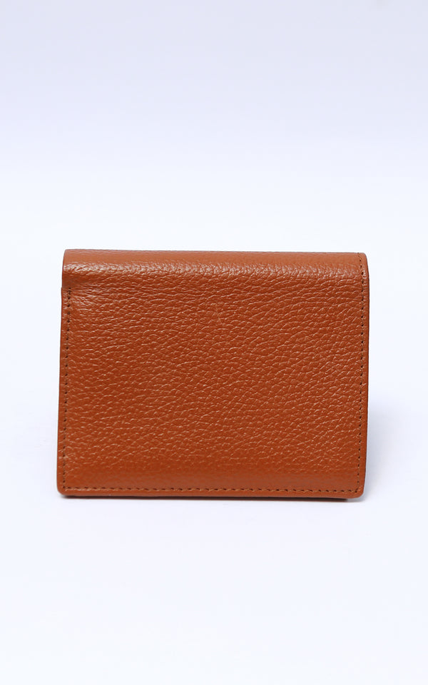 Zipper Leather Wallet Mustard