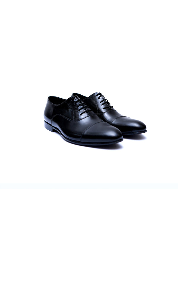 Formal Oxford Lace-up Leather Shoes in Black