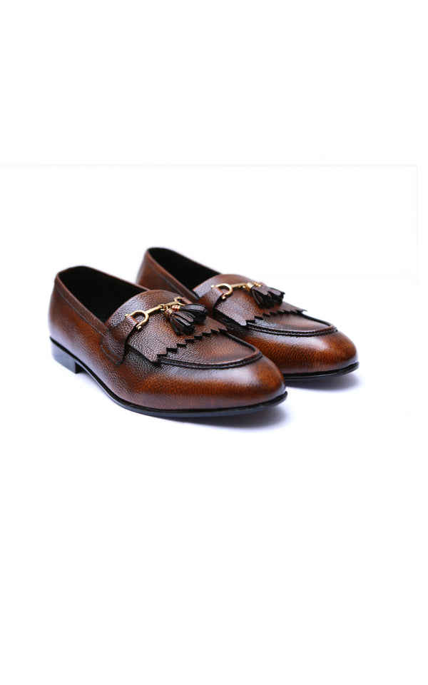 Loafer Shoes in Two Tone With Tassel