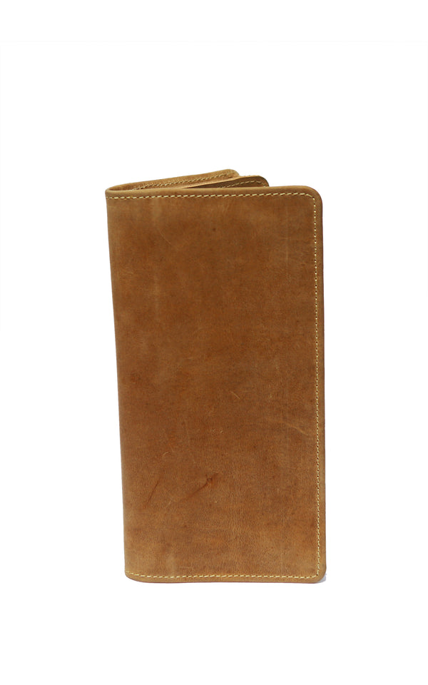 Long Handmade Wallets Light Brown